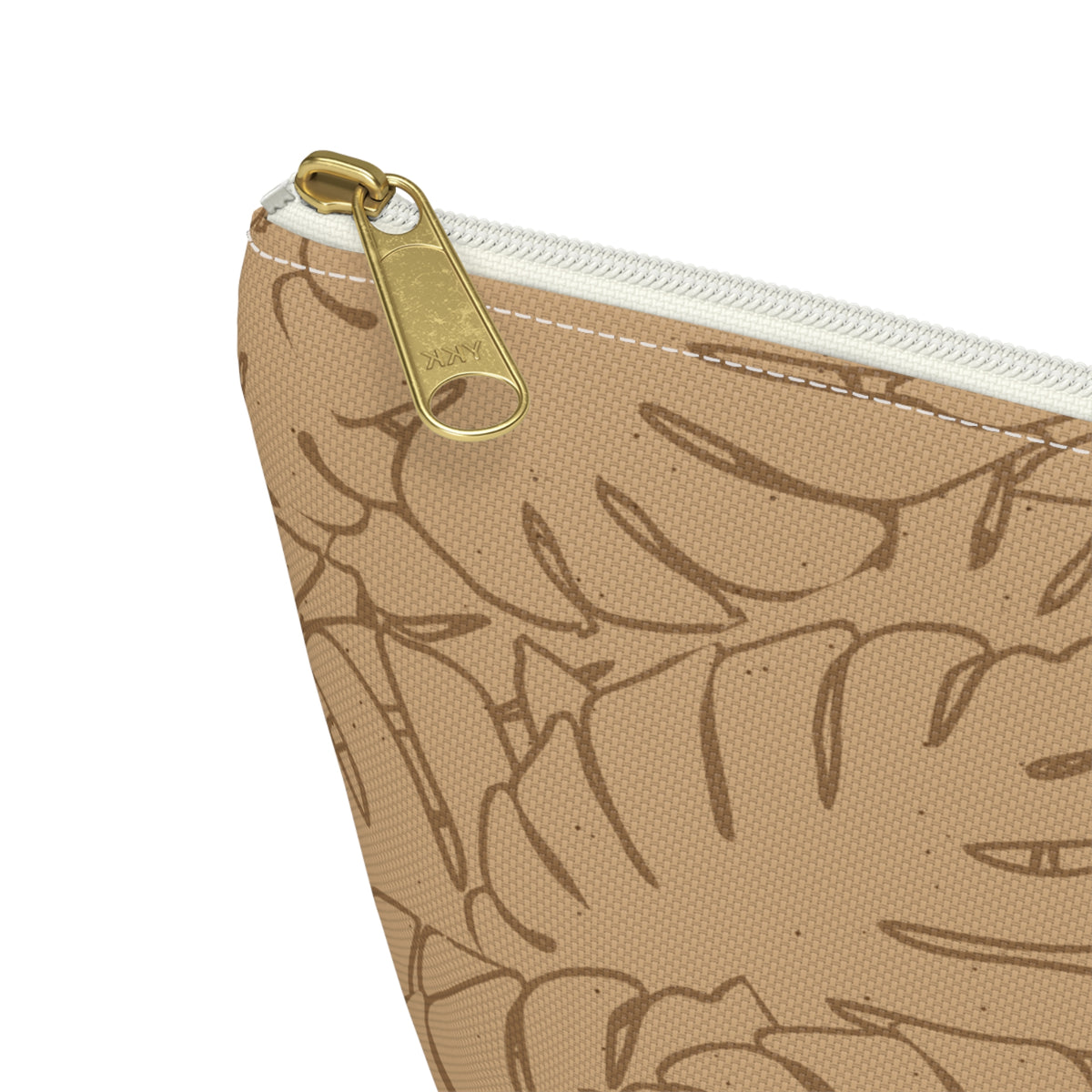 Monstera Everything Pouch- Sand