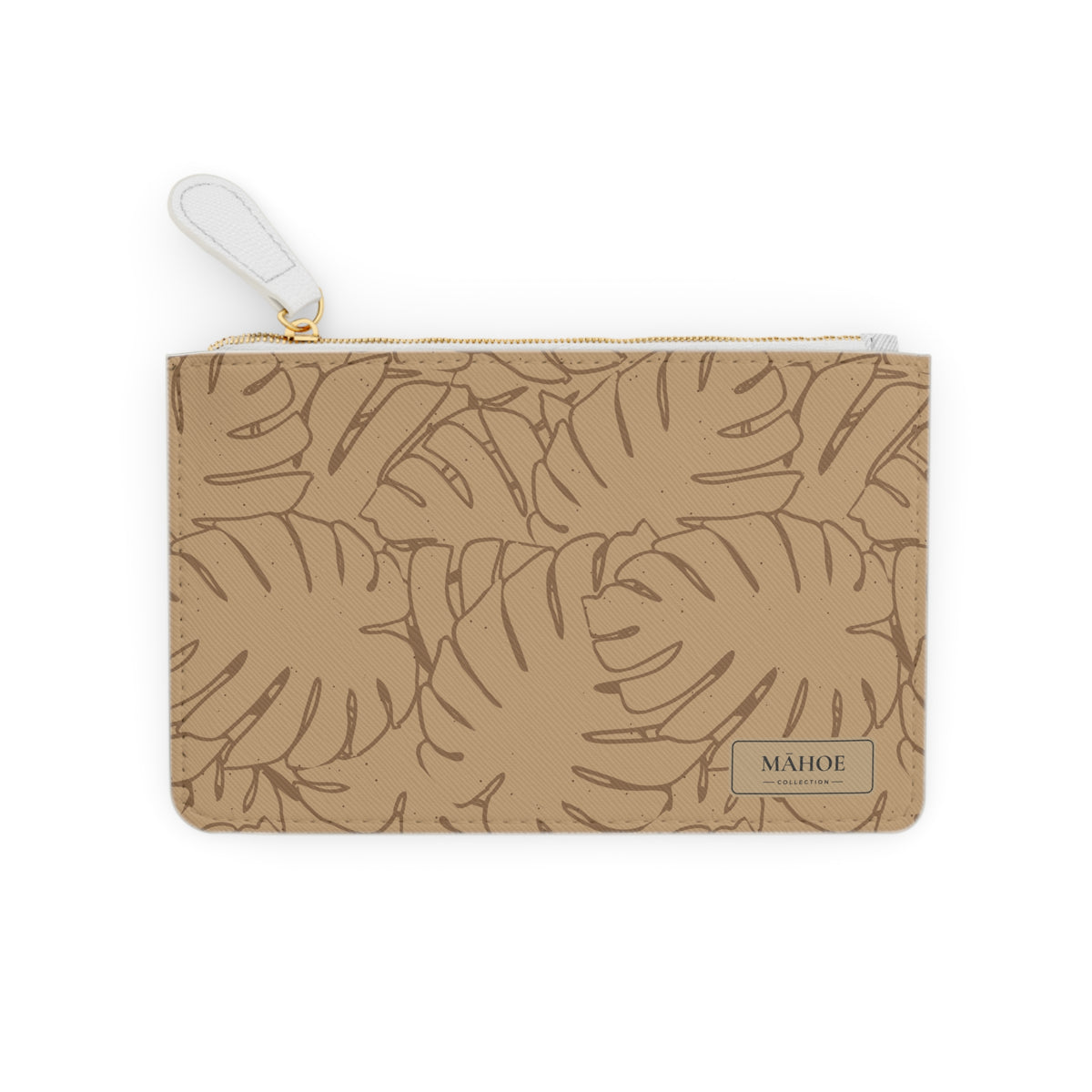 Monstera Mini Clutch Bag — Sand