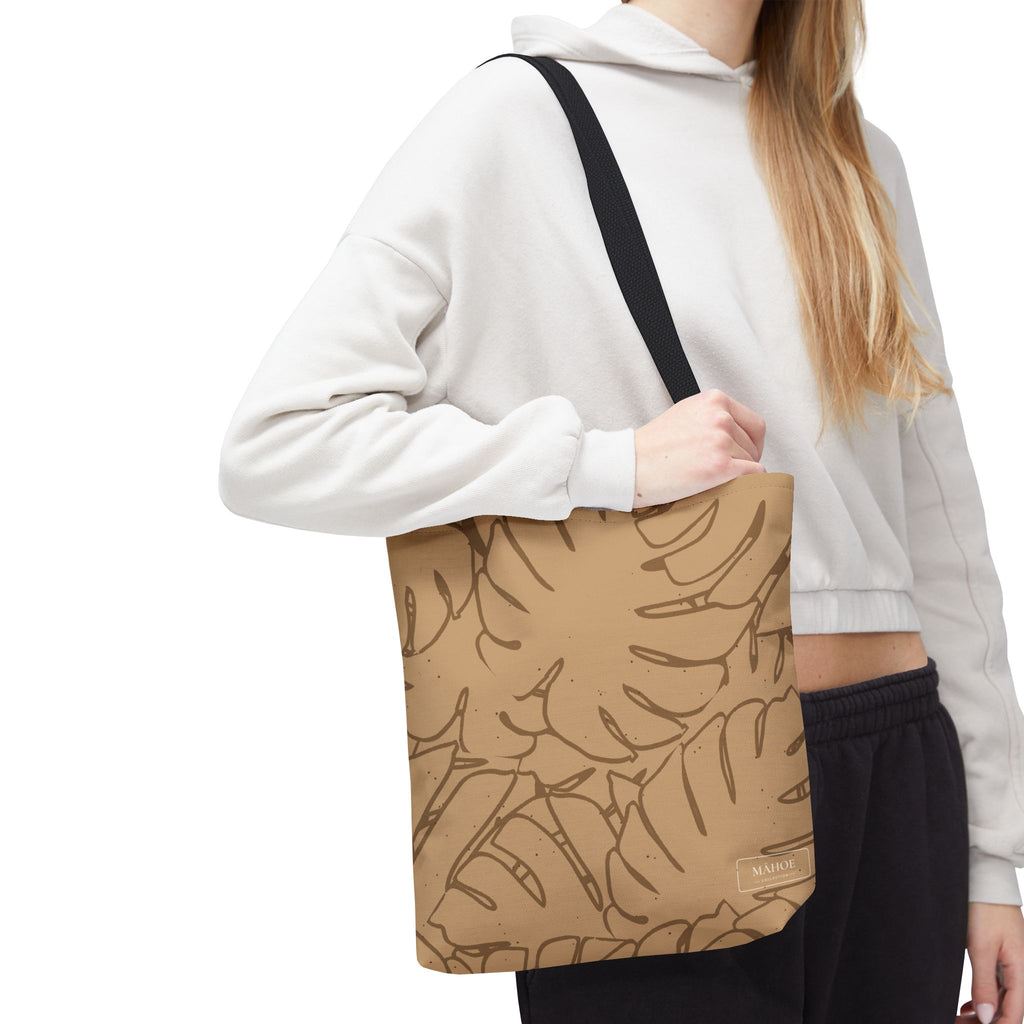 Monstera Canvas Tote- Sand