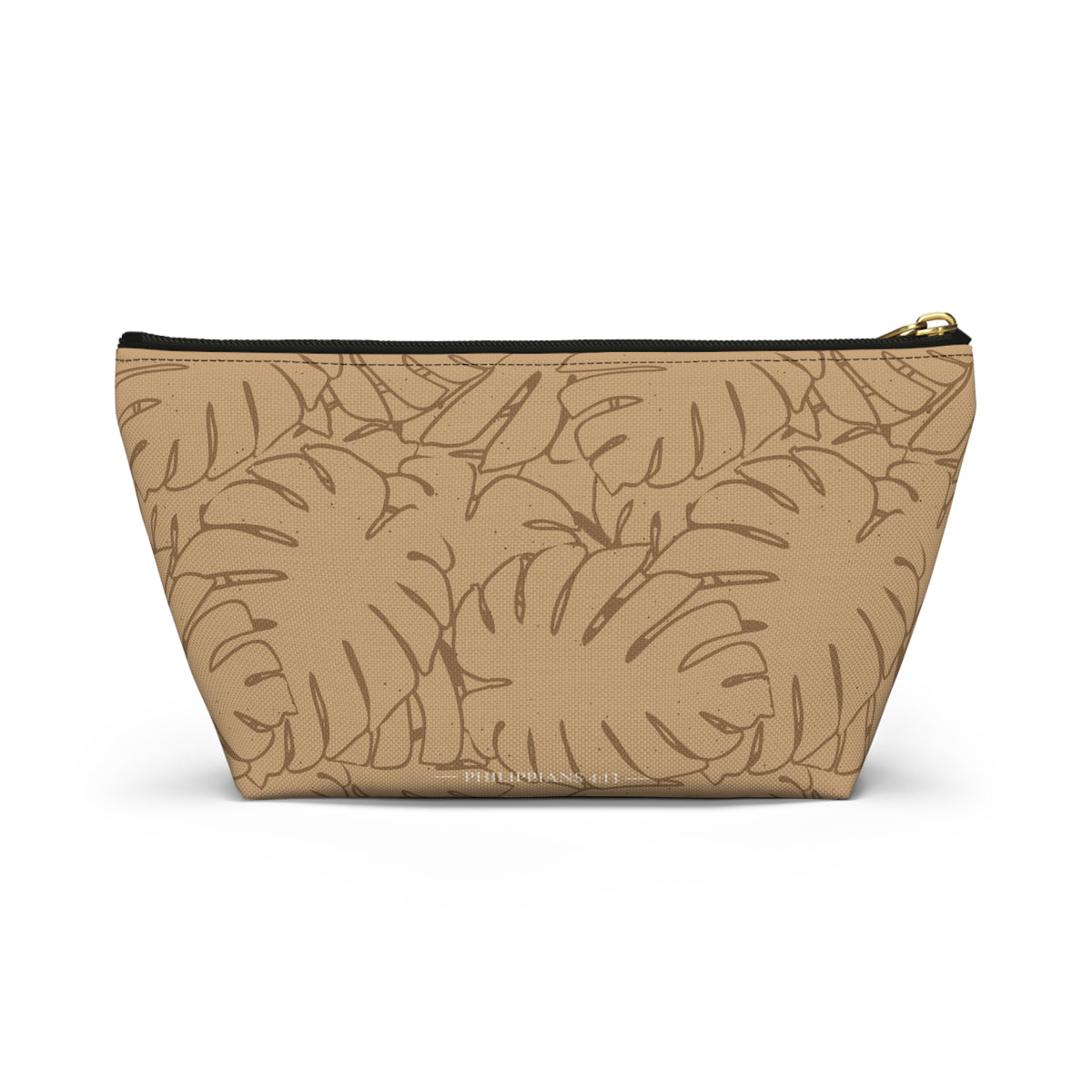 Monstera Everything Pouch- Sand