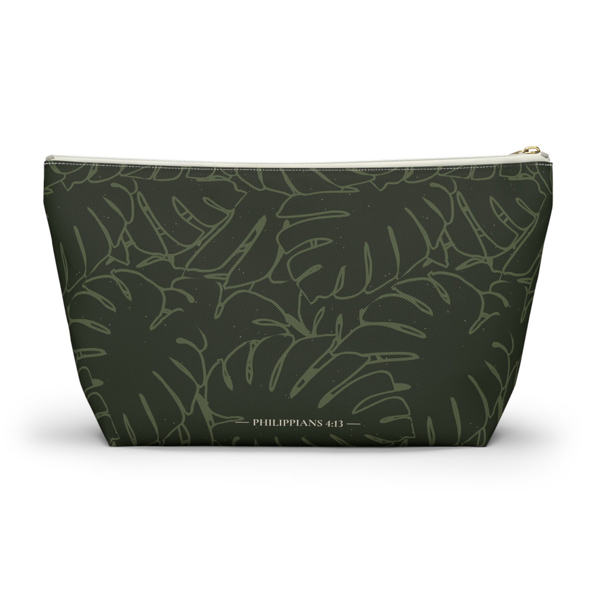 Monstera Everything Pouch- Olive