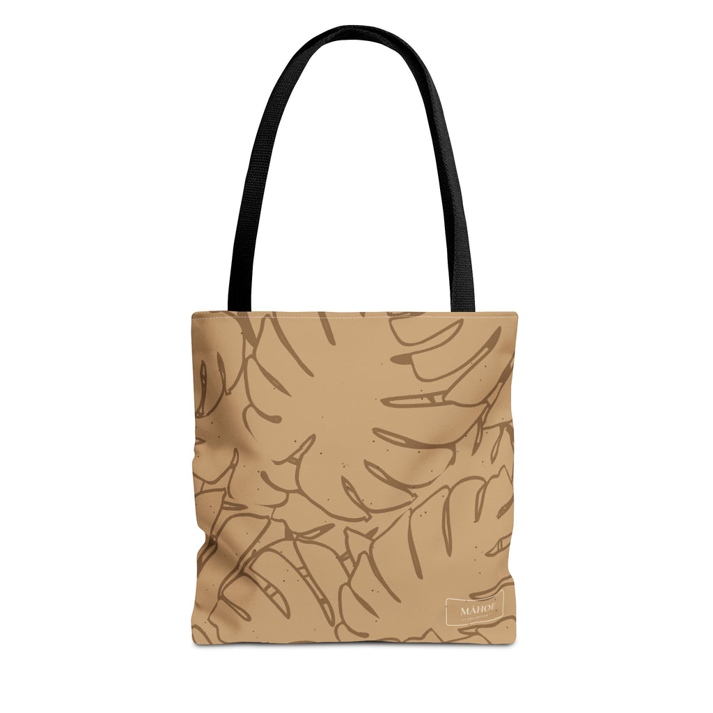 Monstera Canvas Tote- Sand