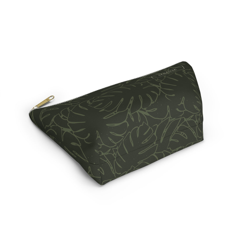 Monstera Everything Pouch- Olive