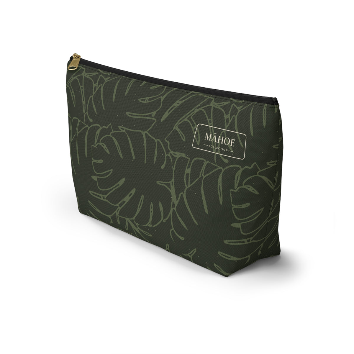Monstera Everything Pouch- Olive