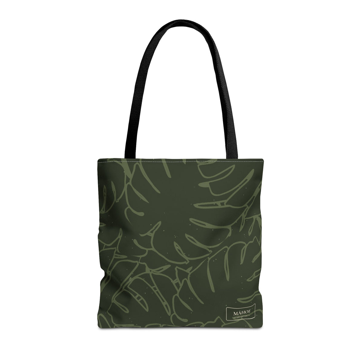 Monstera Canvas Tote- Olive
