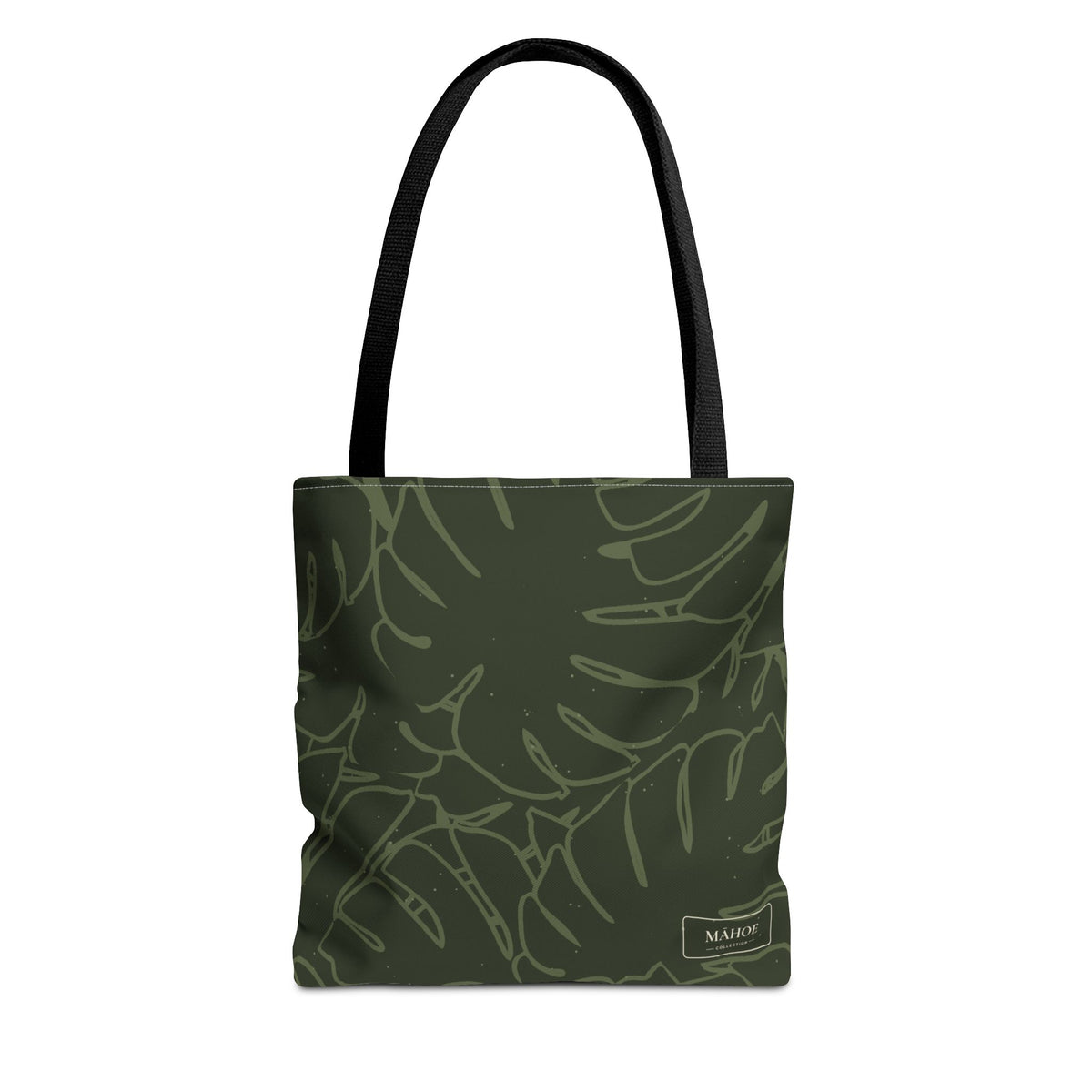 Monstera Canvas Tote- Olive