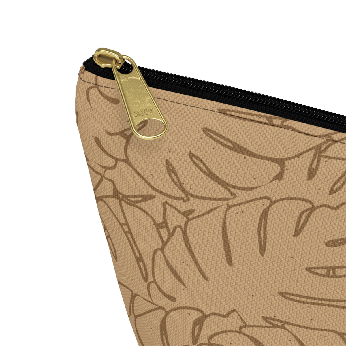 Monstera Everything Pouch- Sand