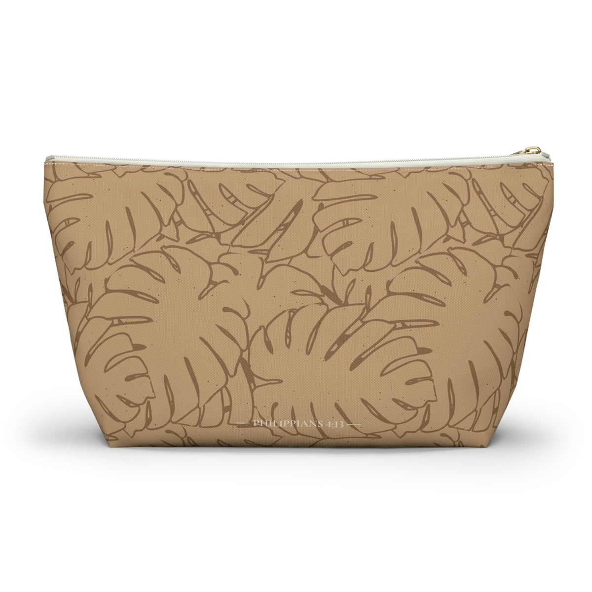 Monstera Everything Pouch- Sand