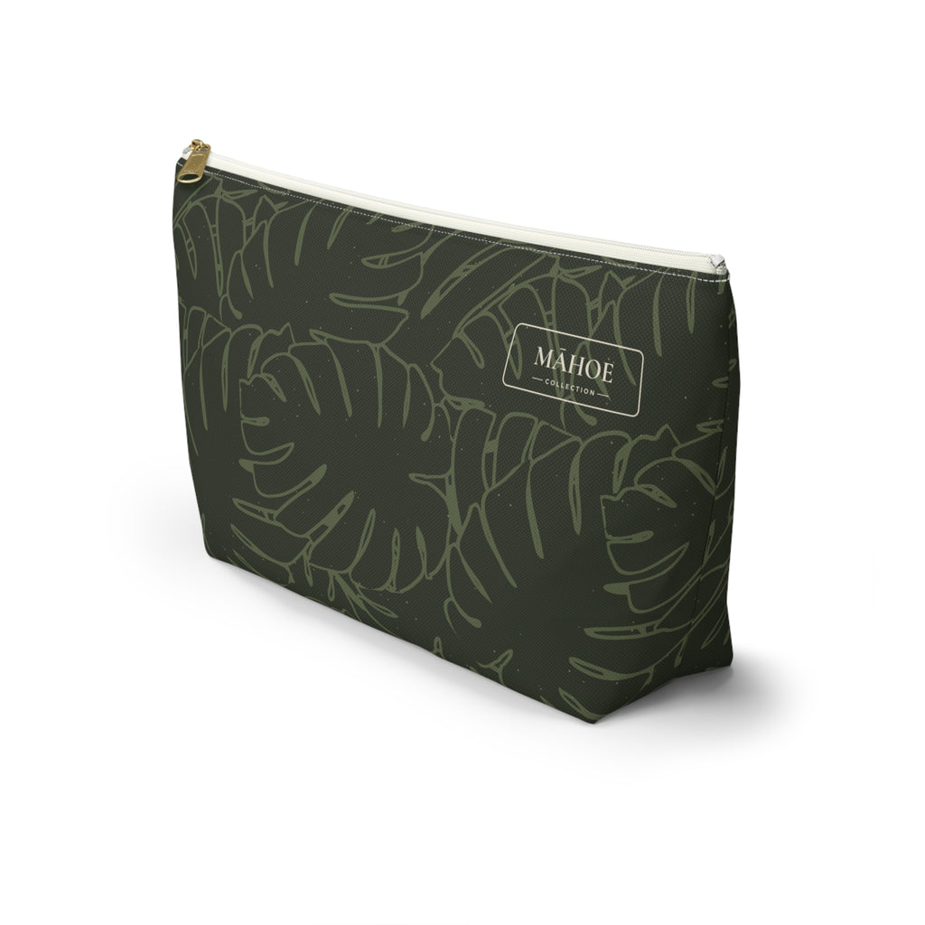 Monstera Everything Pouch- Olive