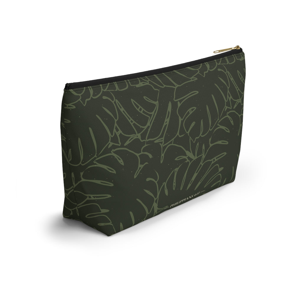 Monstera Everything Pouch- Olive
