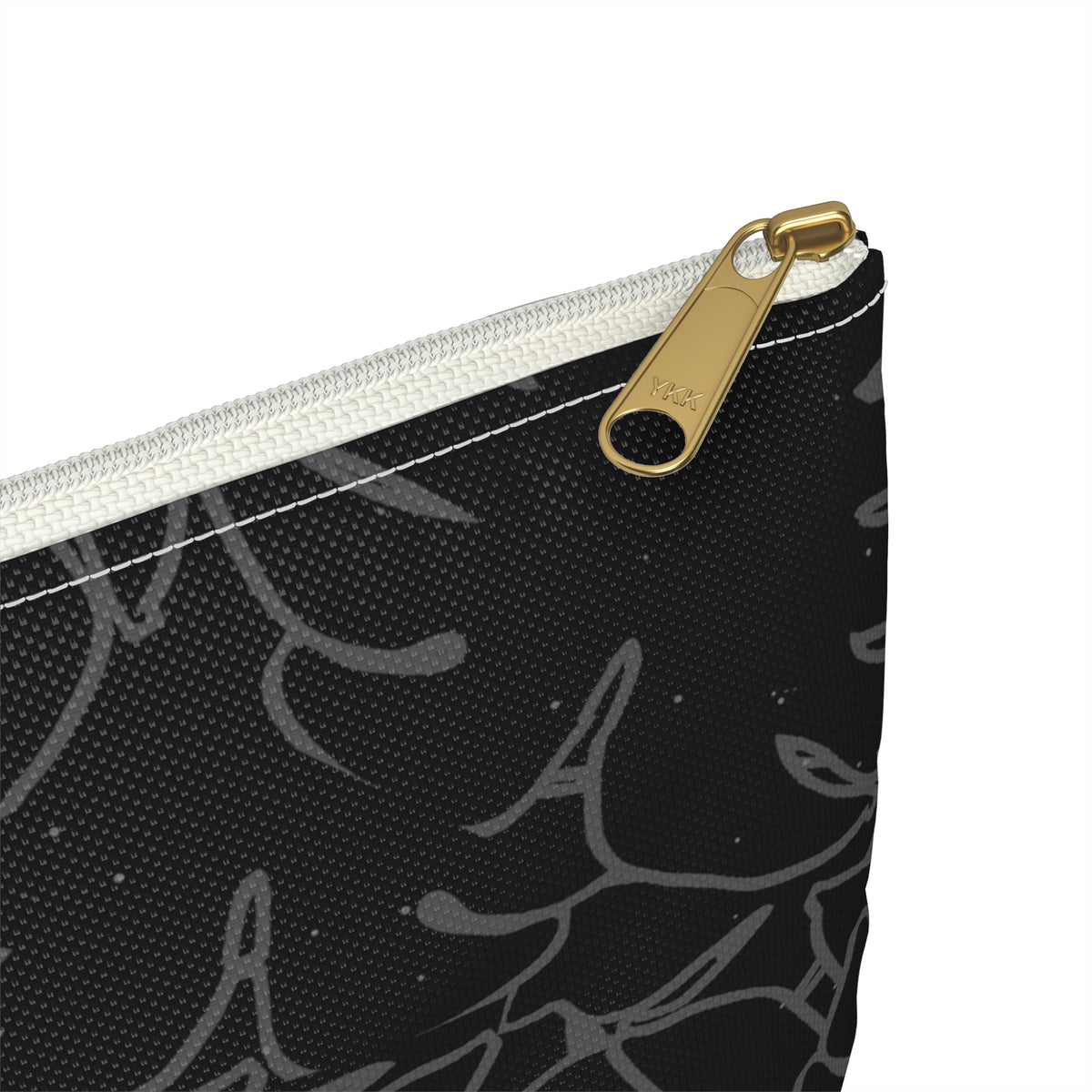 Monstera Collection Accessory Pouch- Charcoal