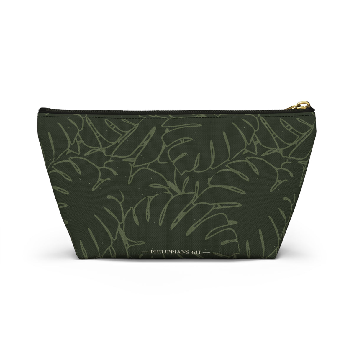 Monstera Everything Pouch- Olive