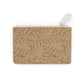 Monstera Mini Clutch Bag — Sand