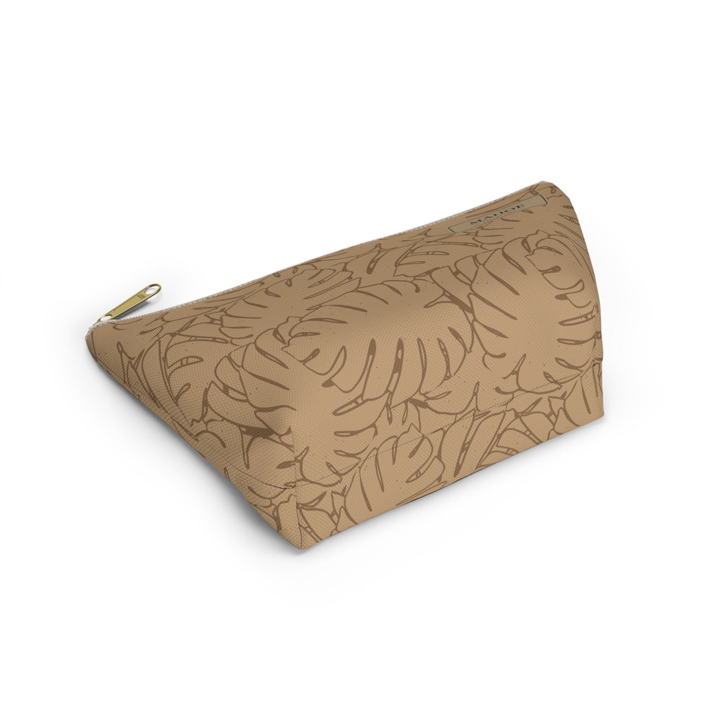Monstera Everything Pouch- Sand