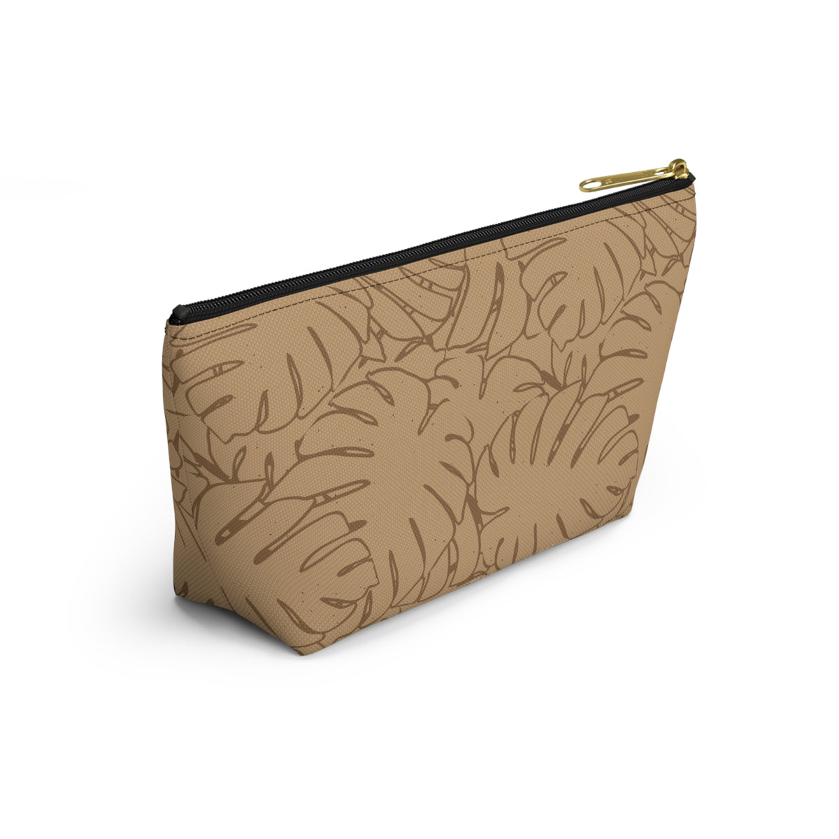 Monstera Everything Pouch- Sand