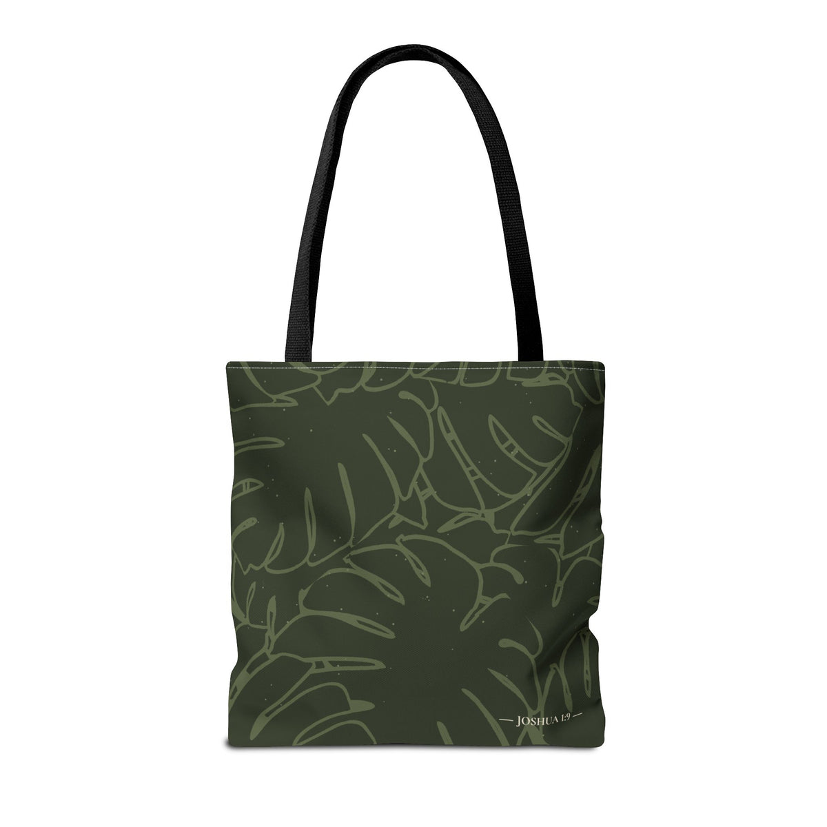 Monstera Canvas Tote- Olive