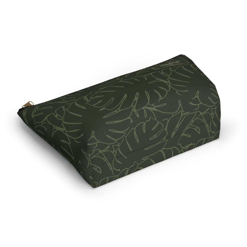 Monstera Everything Pouch- Olive