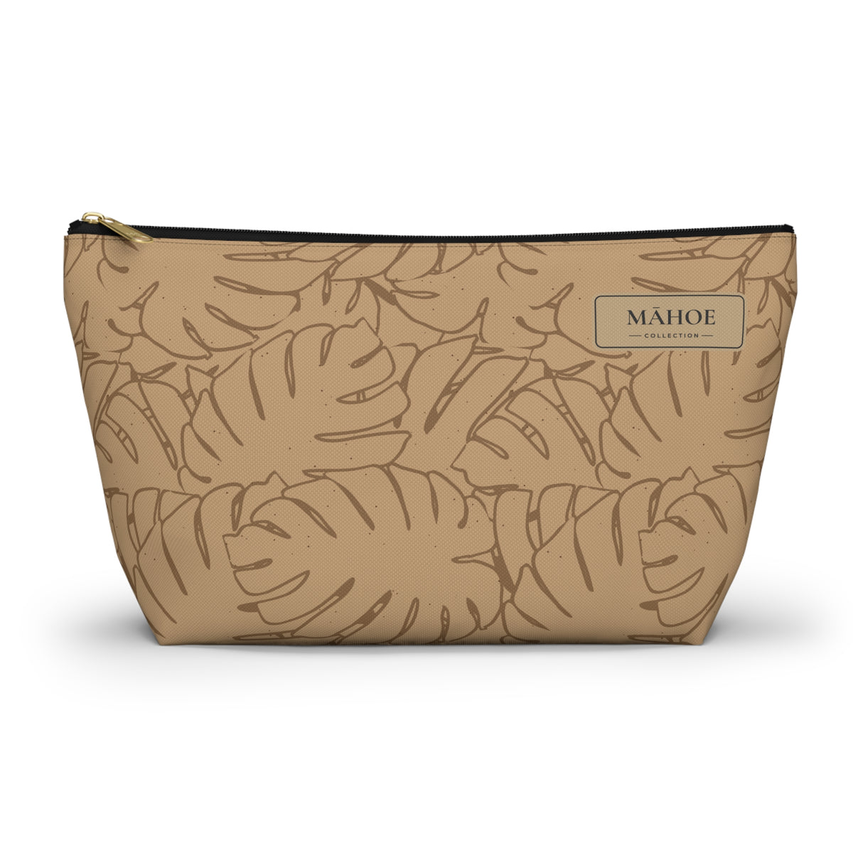 Monstera Everything Pouch- Sand