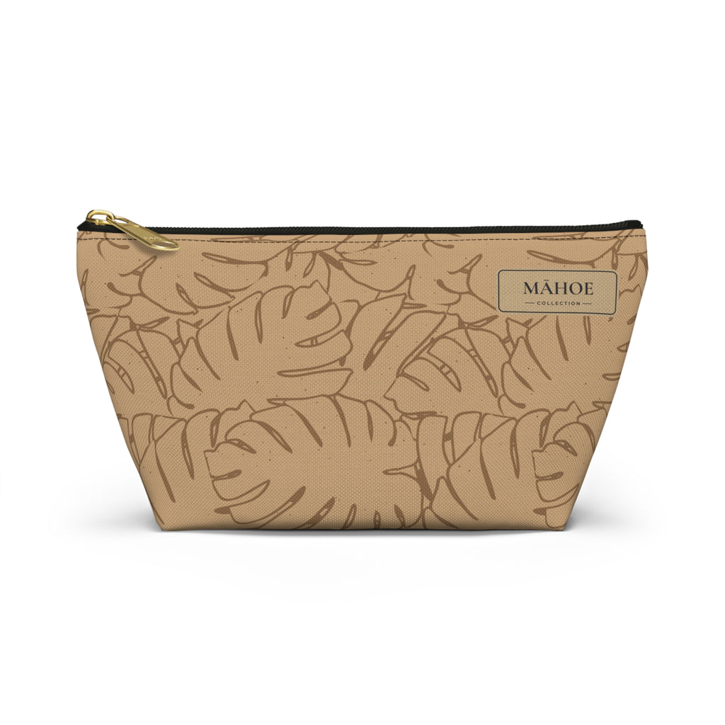 Monstera Everything Pouch- Sand