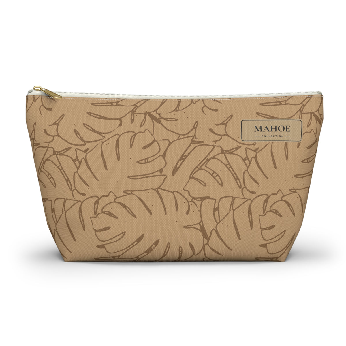 Monstera Everything Pouch- Sand