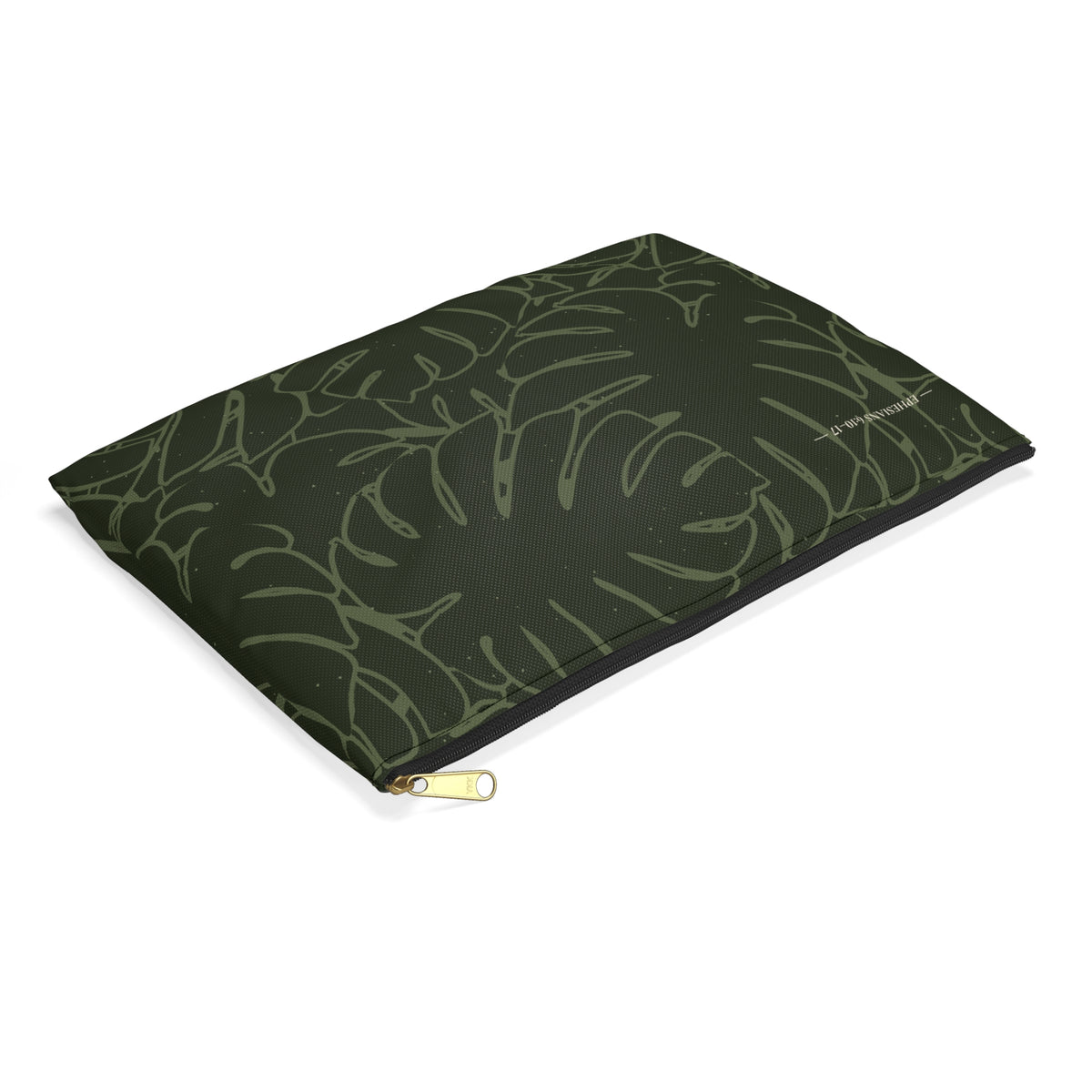 Monstera Collection Accessory Pouch- Olive