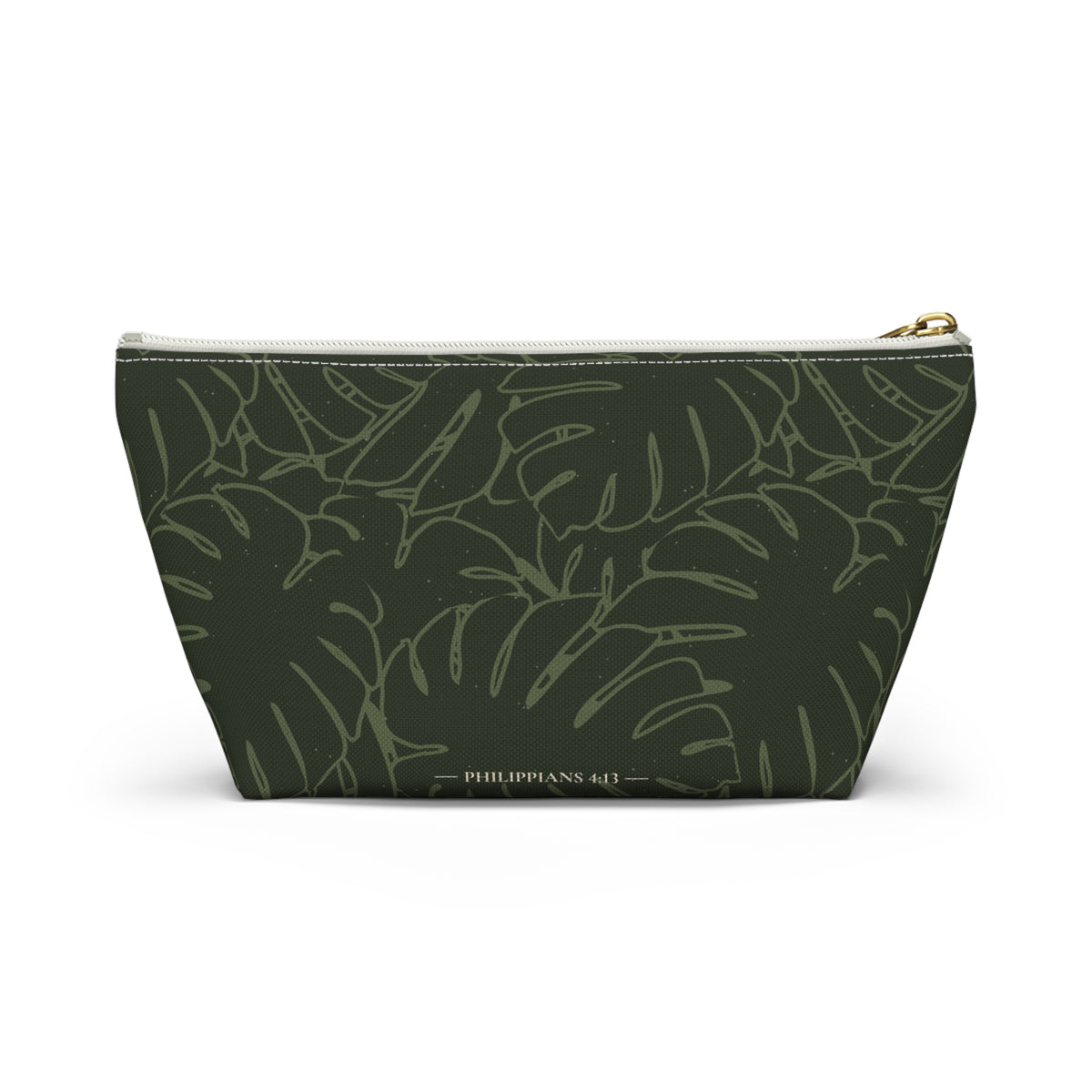 Monstera Everything Pouch- Olive