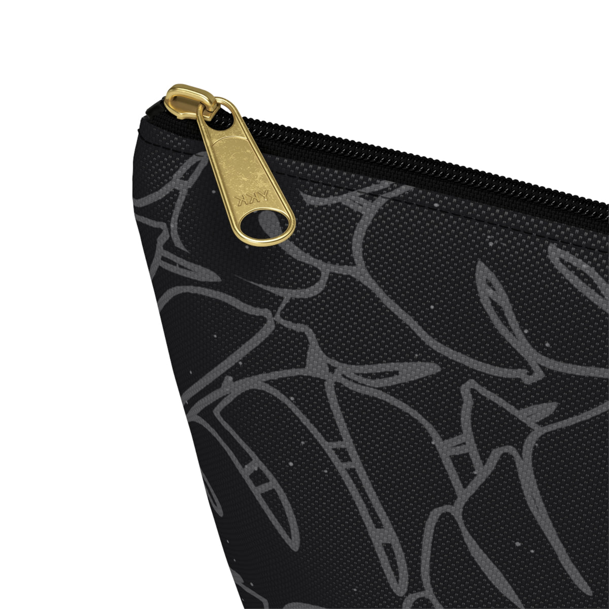 Monstera Everything Pouch- Charcoal