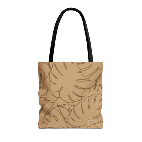 Monstera Canvas Tote- Sand