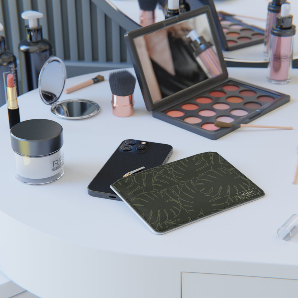 Monstera Mini Clutch Bag — Olive