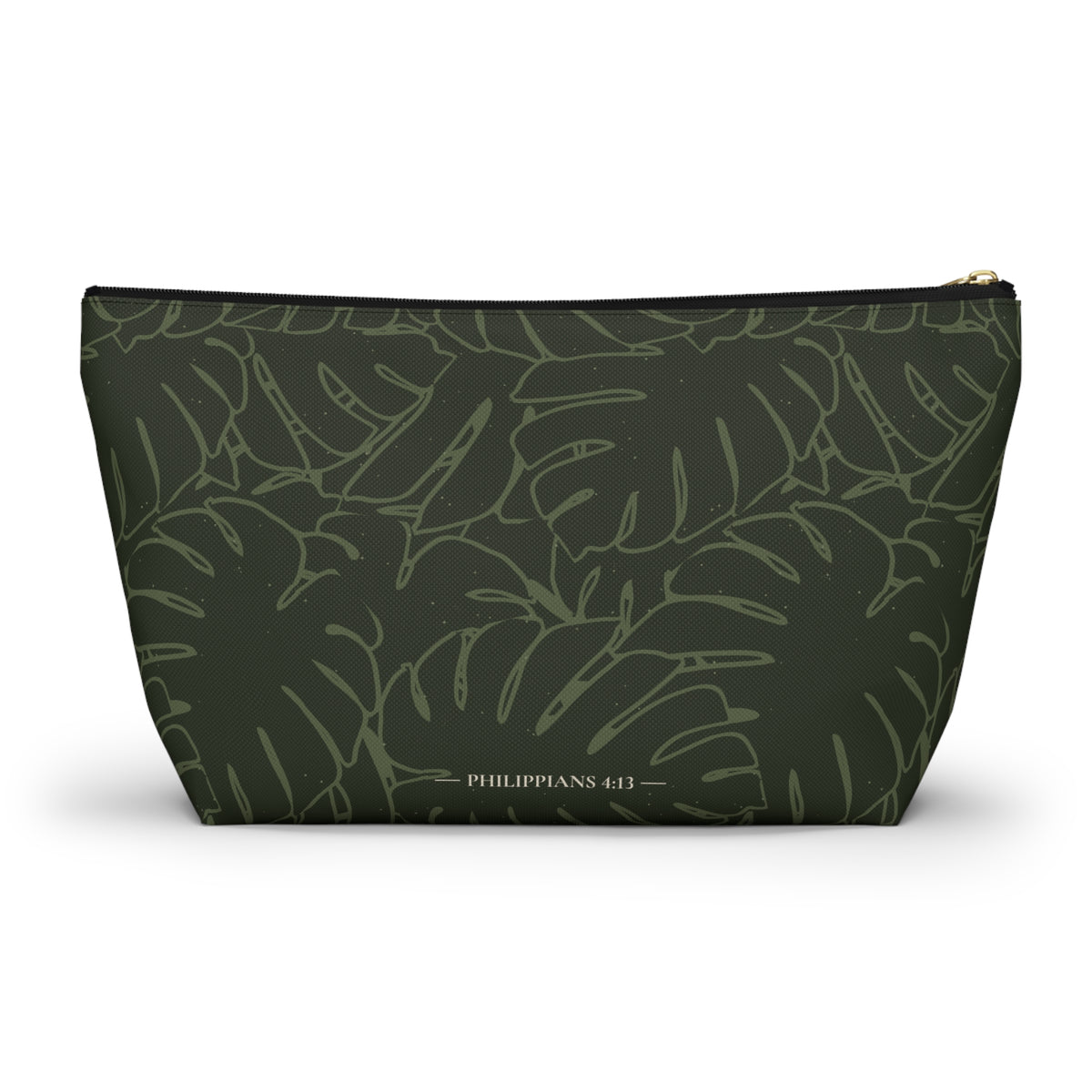 Monstera Everything Pouch- Olive
