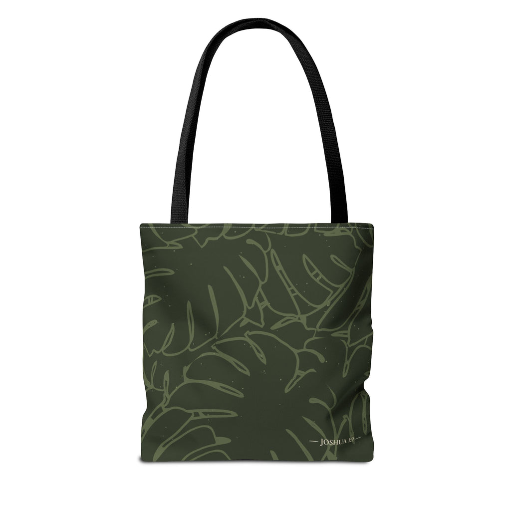 Monstera Canvas Tote- Olive