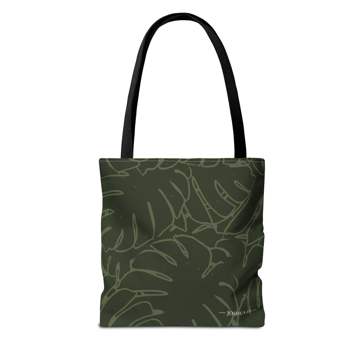 Monstera Canvas Tote- Olive