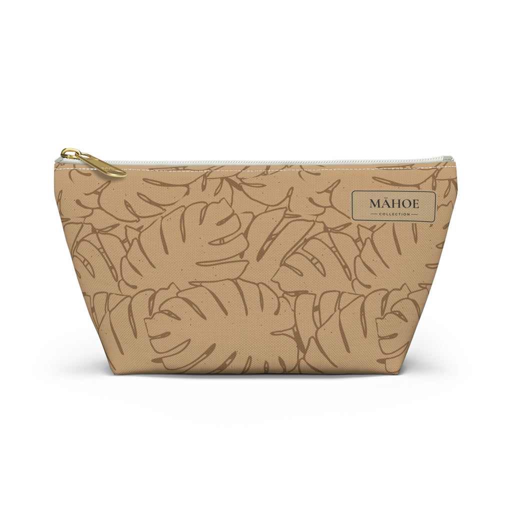 Monstera Everything Pouch- Sand
