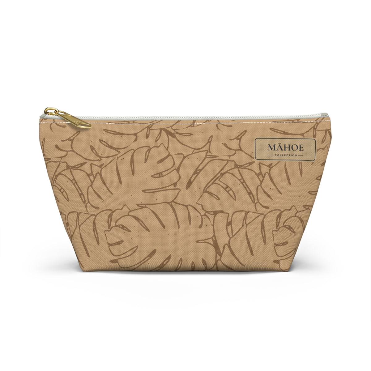 Monstera Everything Pouch- Sand
