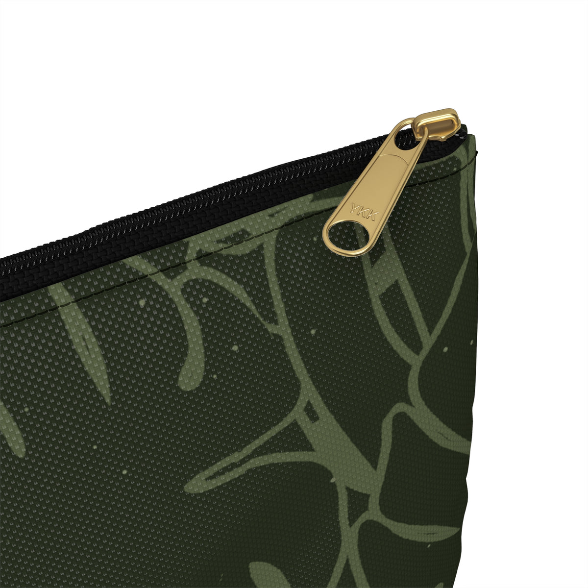 Monstera Collection Accessory Pouch- Olive