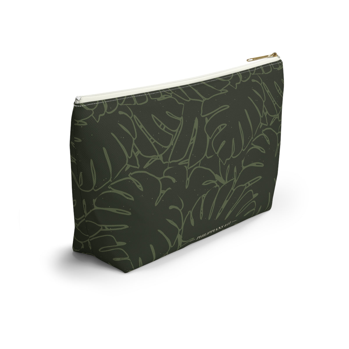 Monstera Everything Pouch- Olive