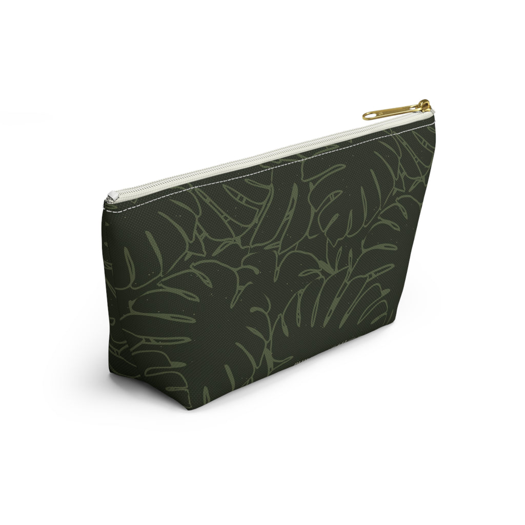 Monstera Everything Pouch- Olive