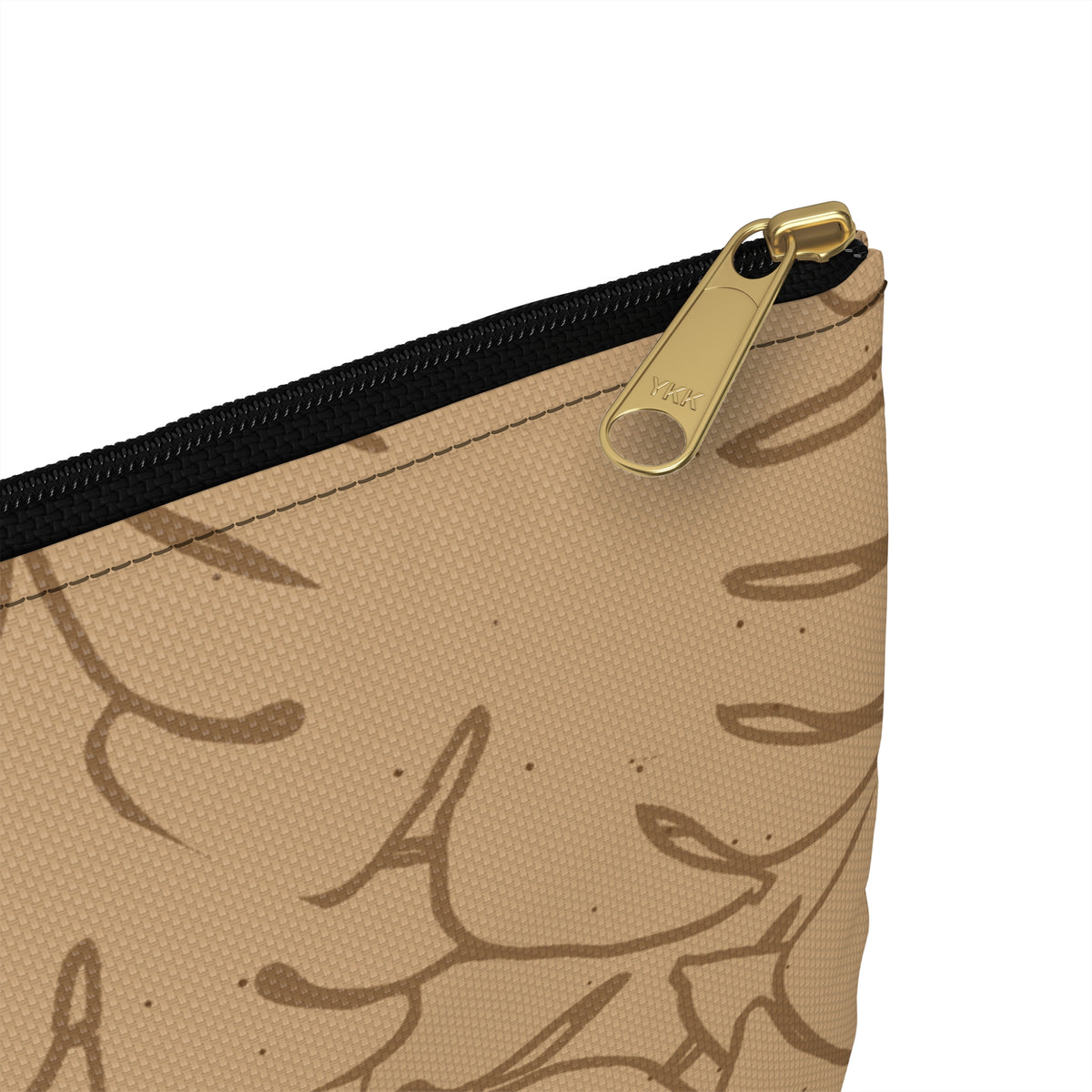 Monstera Collection Accessory Pouch- Sand