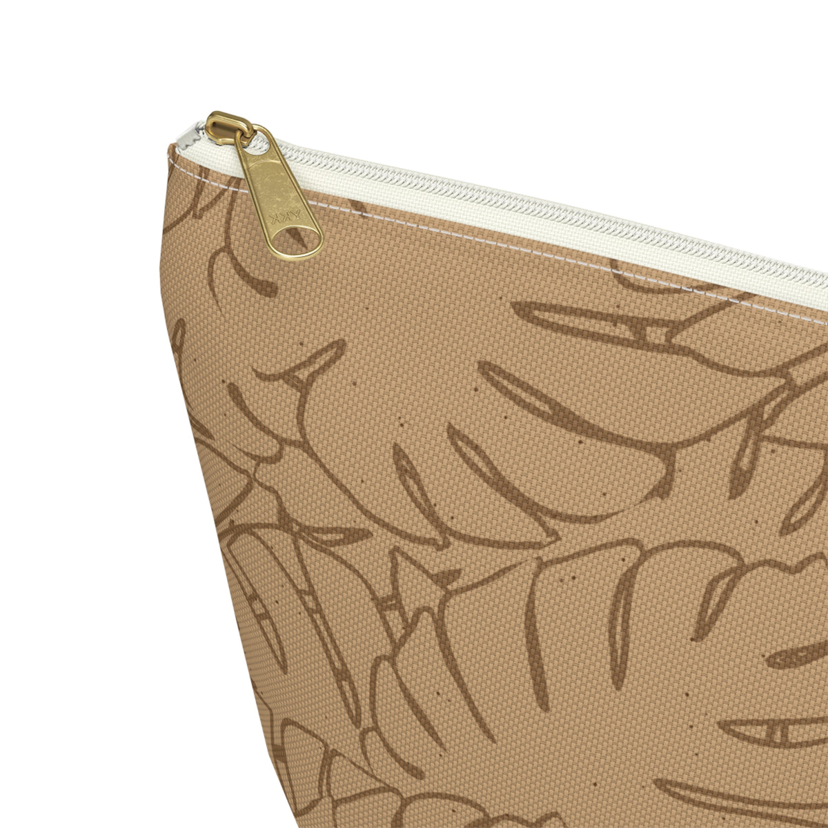 Monstera Everything Pouch- Sand