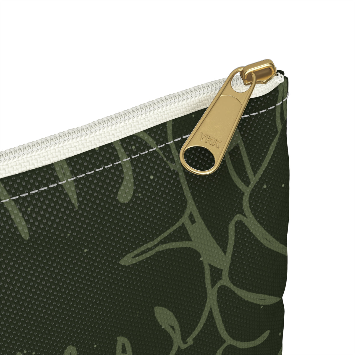Monstera Collection Accessory Pouch- Olive