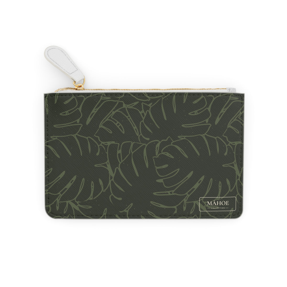 Monstera Mini Clutch Bag — Olive