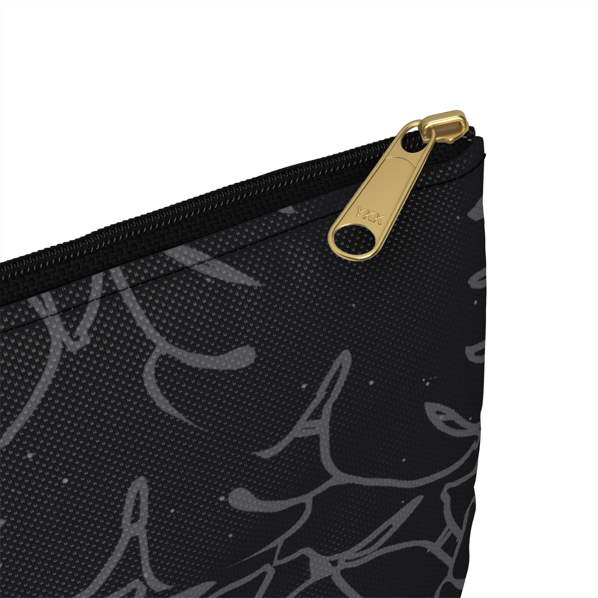 Monstera Collection Accessory Pouch- Charcoal
