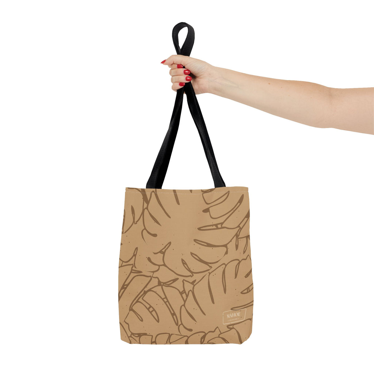 Monstera Canvas Tote- Sand