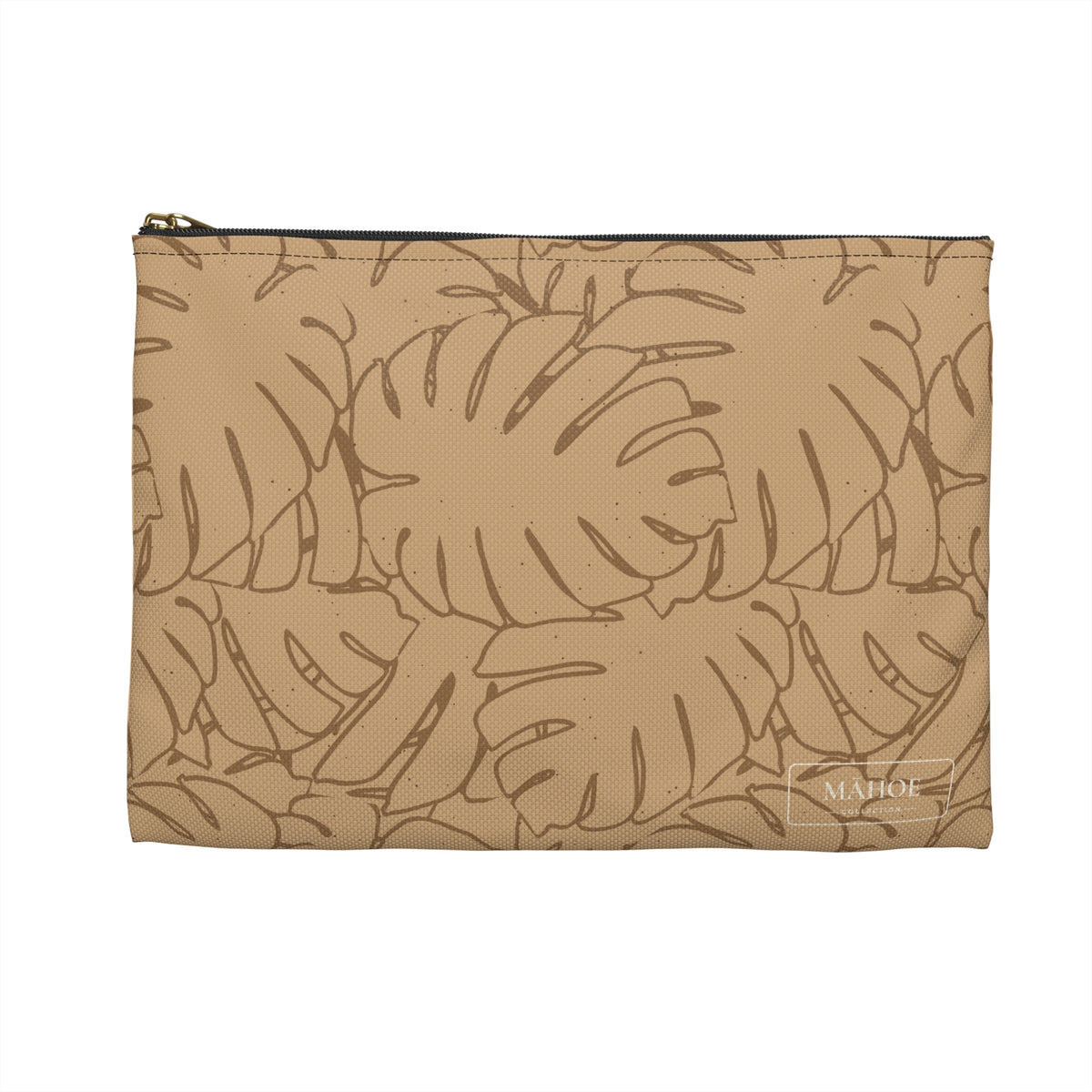 Monstera Collection Accessory Pouch- Sand